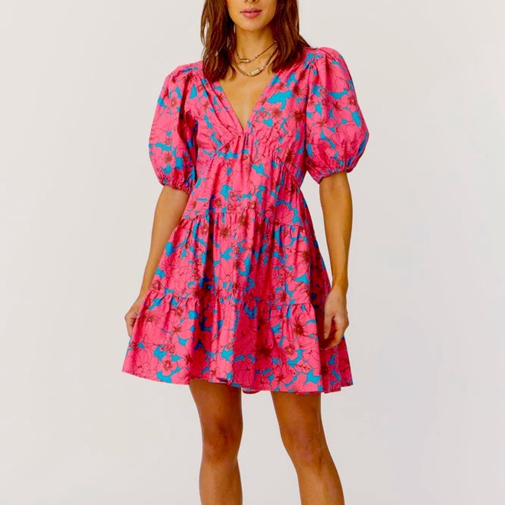 Nissa Pink & Blue dress
